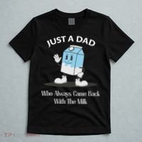 Just A Dad Who Always Came Back With The Milk T-Shirt thumb 5