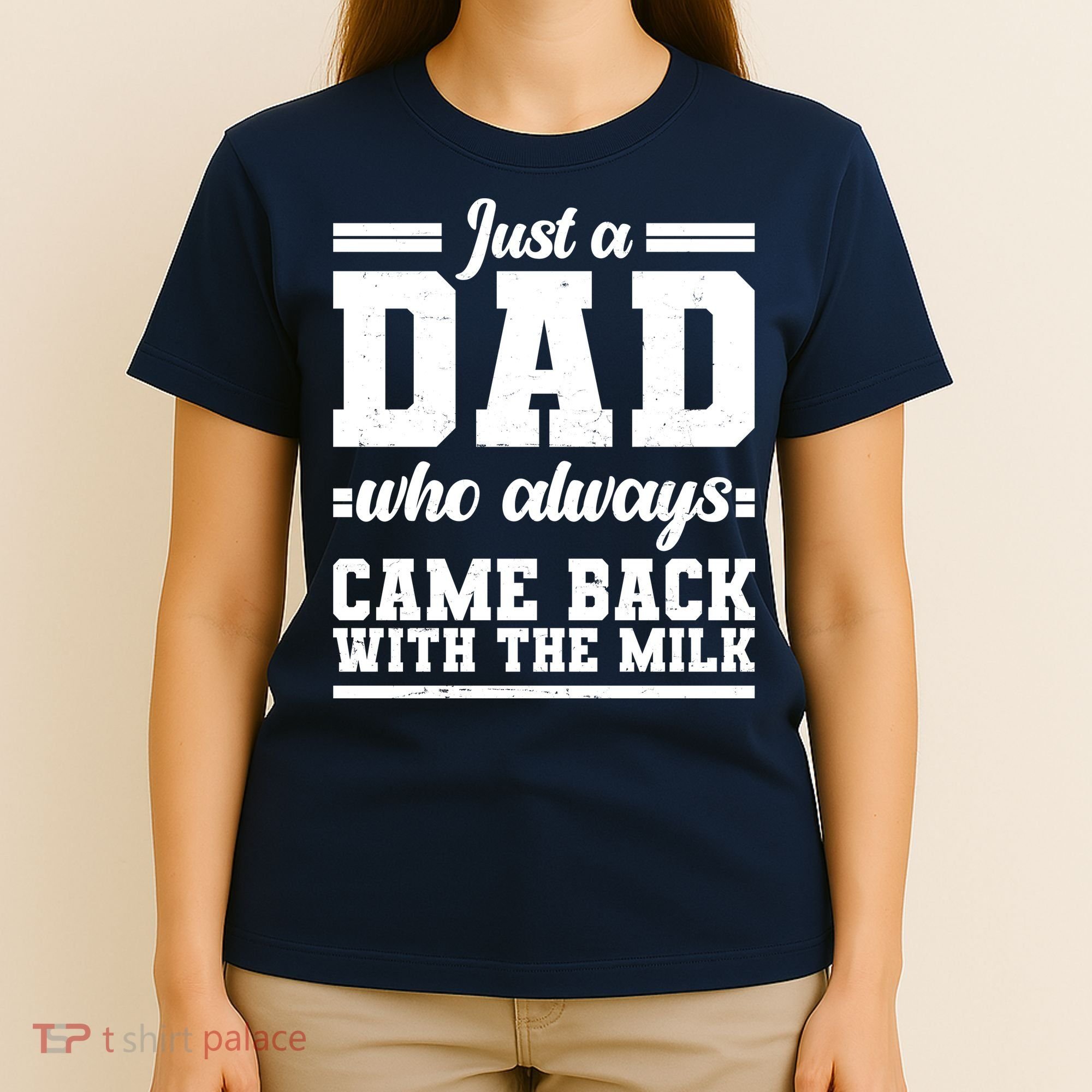 Just A Dad Who Always Came Back With The Milk T-Shirt