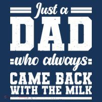 Just A Dad Who Always Came Back With The Milk Golf Towel thumb 3