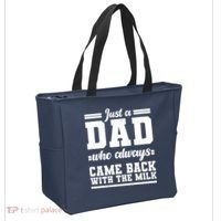Just A Dad Who Always Came Back With The Milk Tote Bag thumb 2