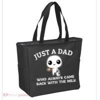 Just A Dad Who Always Came Back With The Milk Fathers Day Tote Bag thumb 2