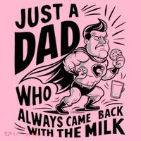 Just A Dad Who Always Came Back With The Milk Fathers Day Coaster thumb 2