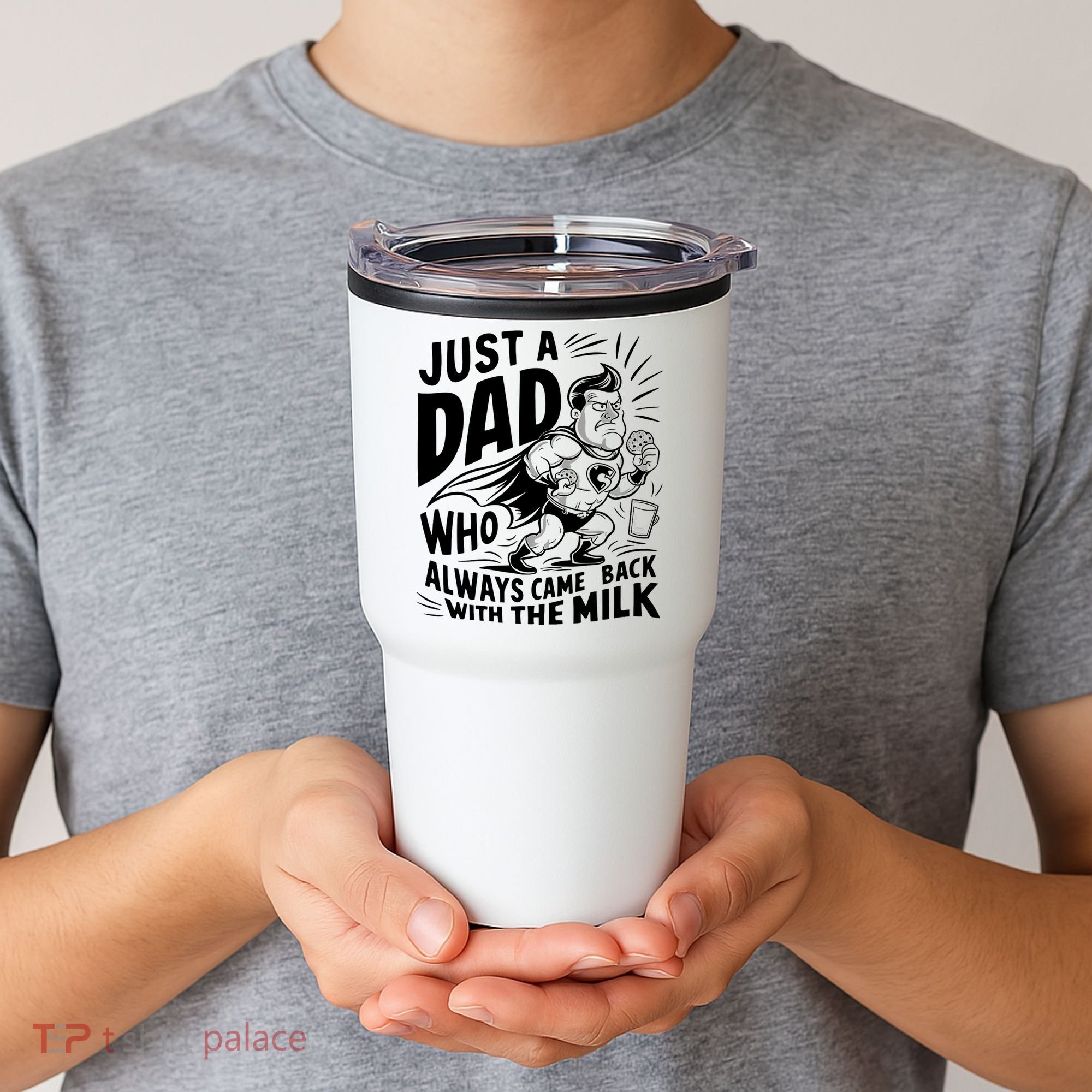 Just A Dad Who Always Came Back With The Milk Fathers Day Tumbler