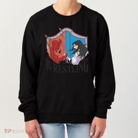 Jesus And Devil Arm Wrestling Women's Sweatshirt thumb 0