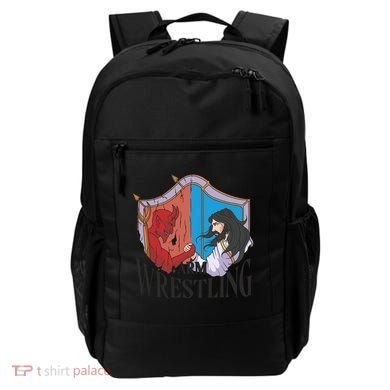 Jesus And Devil Arm Wrestling Backpack
