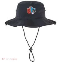 Jesus And Devil Arm Wrestling Bucket Hat thumb 0