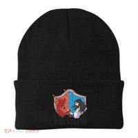 Jesus And Devil Arm Wrestling Beanie thumb 0
