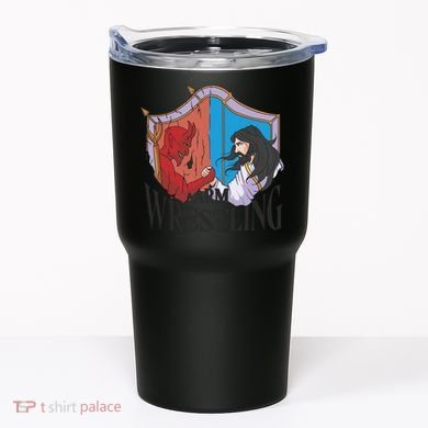 Jesus And Devil Arm Wrestling Tumbler