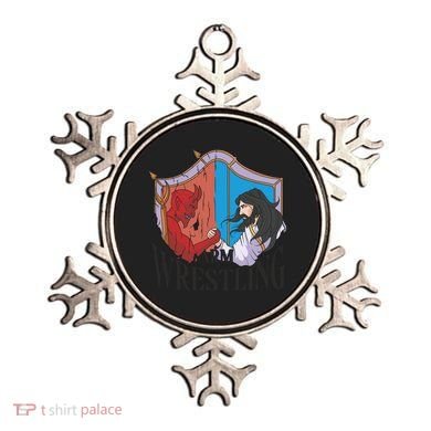 Jesus And Devil Arm Wrestling Ornament