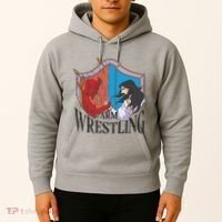 Jesus And Devil Arm Wrestling Hoodie thumb 2