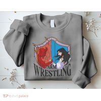 Jesus And Devil Arm Wrestling Sweatshirt thumb 2