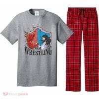 Jesus And Devil Arm Wrestling Pajama Set thumb 0