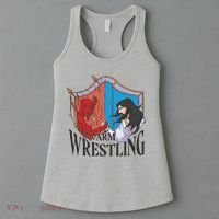 Jesus And Devil Arm Wrestling Women's Tank Top thumb 3