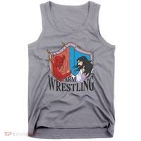 Jesus And Devil Arm Wrestling Tank Top thumb 0