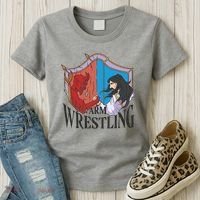 Jesus And Devil Arm Wrestling Women's T-Shirt thumb 3