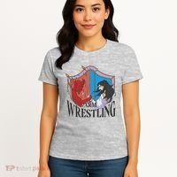 Jesus And Devil Arm Wrestling Women's T-Shirt thumb 4