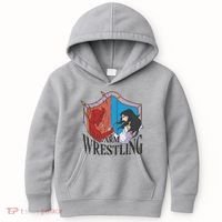 Jesus And Devil Arm Wrestling Kids Hoodie thumb 0