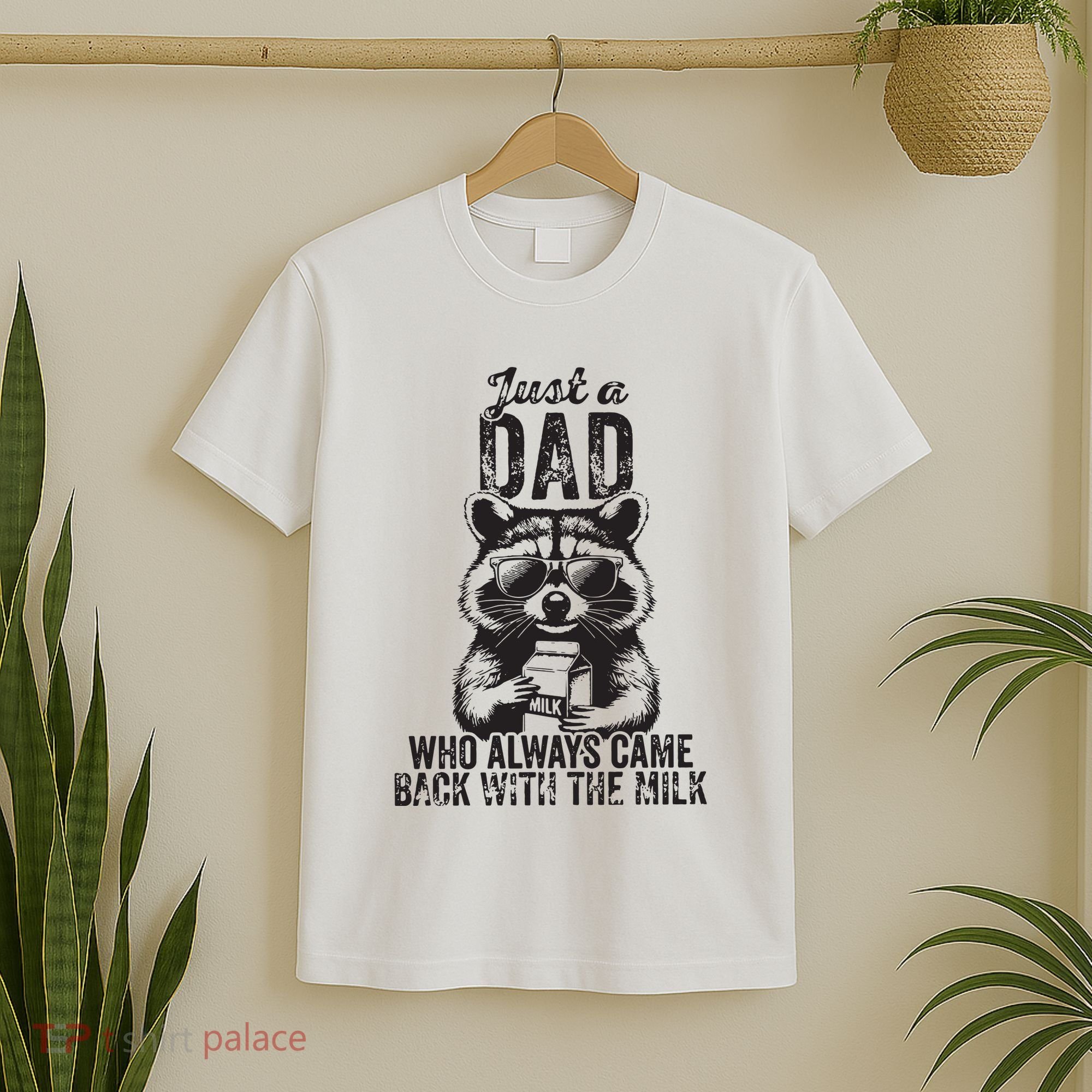 Just A Dad Who Always Came Back With The Milk T-Shirt