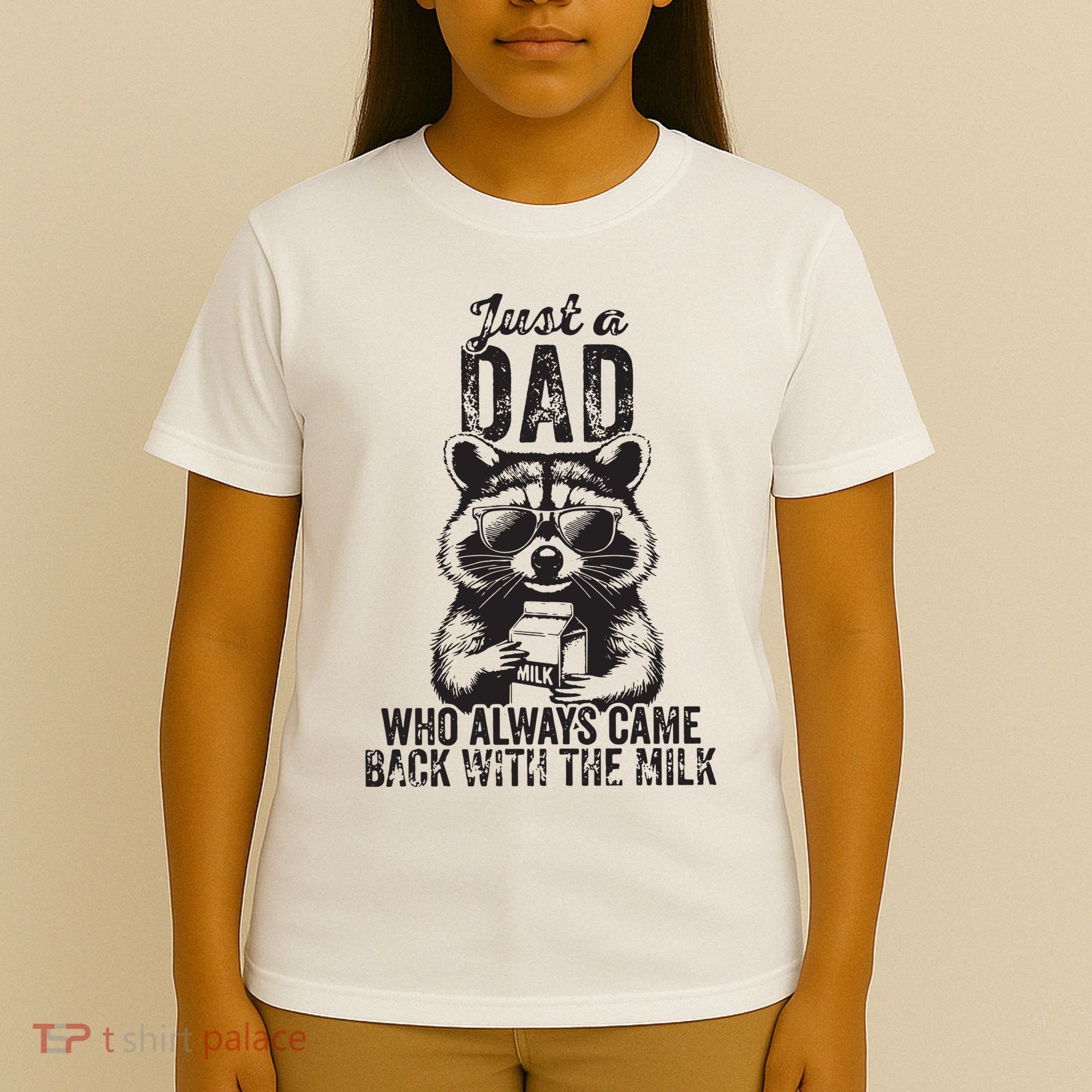 Just A Dad Who Always Came Back With The Milk T-Shirt