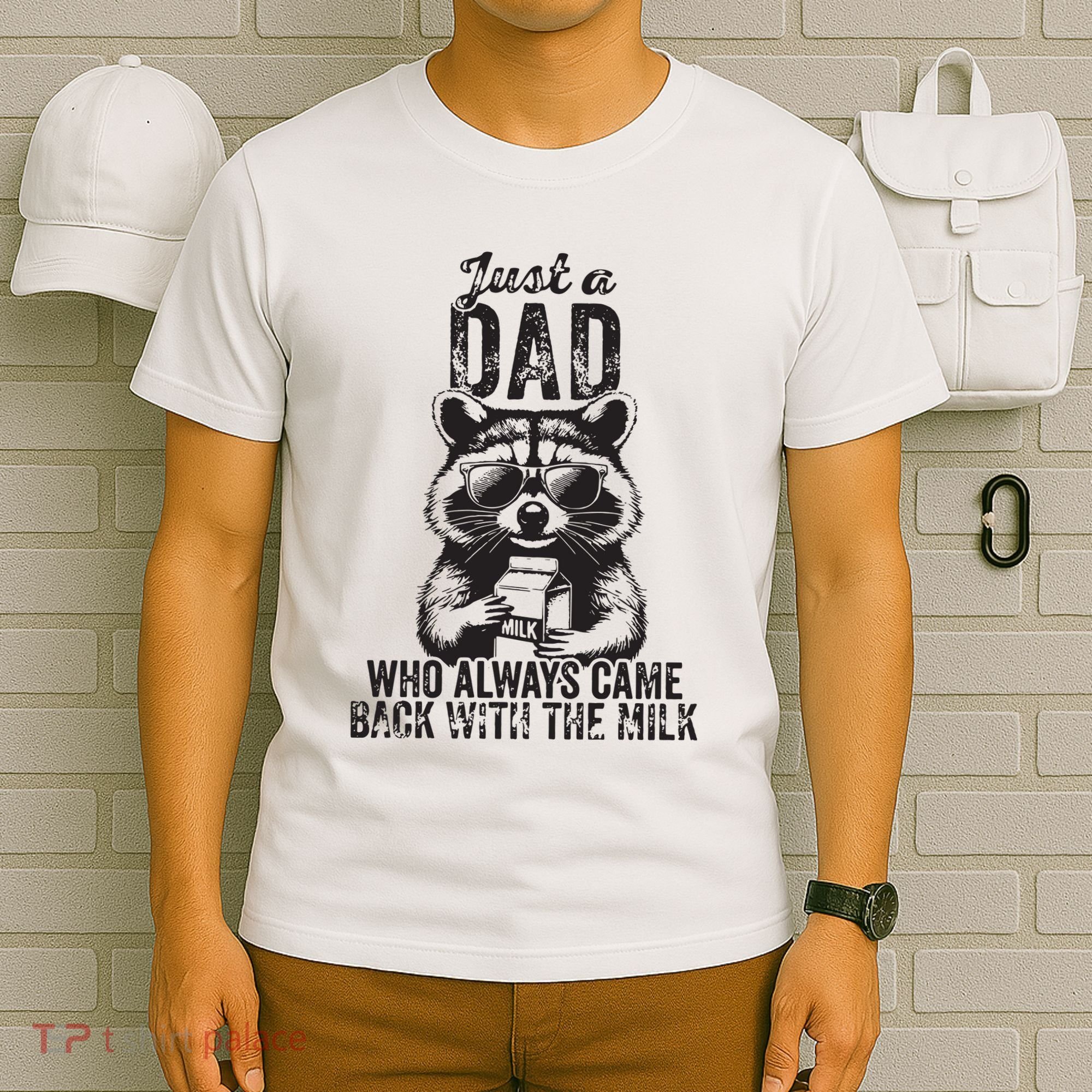 Just A Dad Who Always Came Back With The Milk T-Shirt
