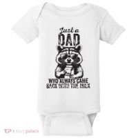 Just A Dad Who Always Came Back With The Milk Baby Bodysuit thumb 0