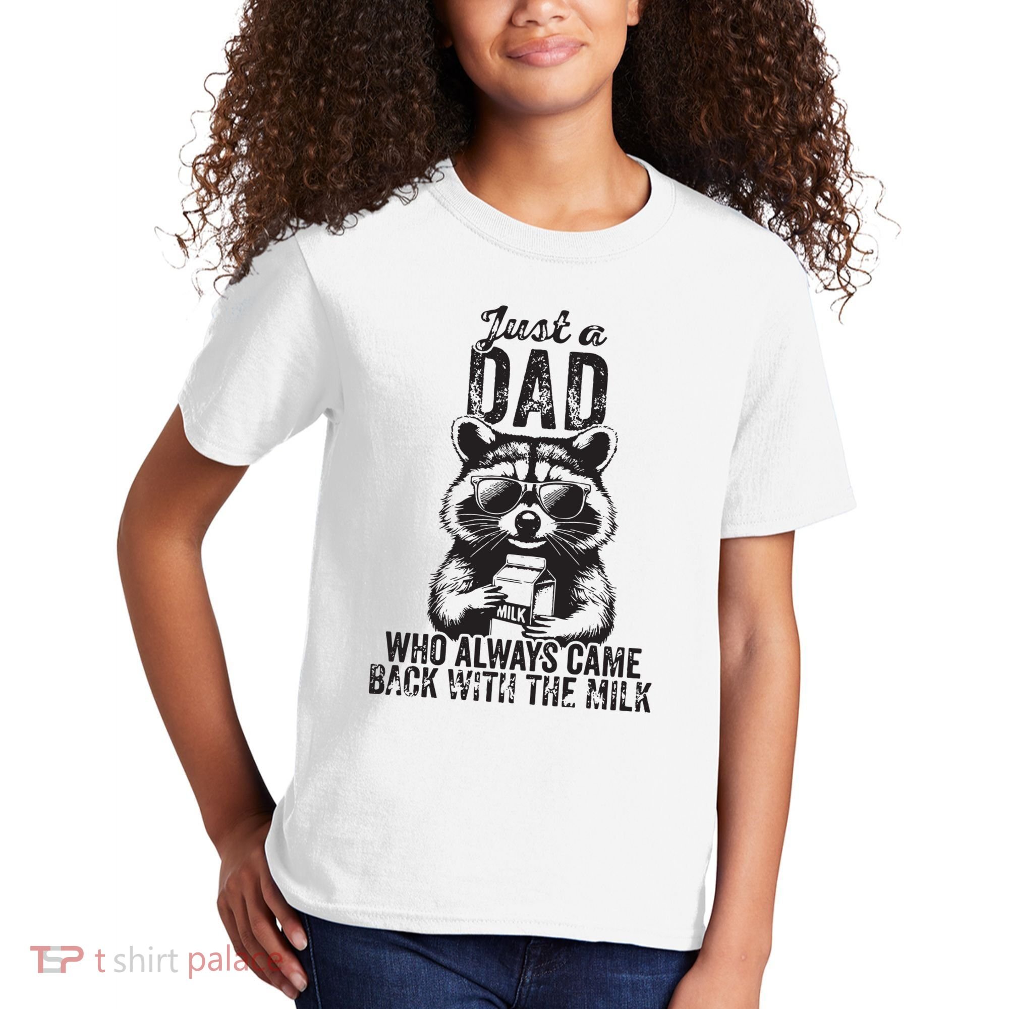 Just A Dad Who Always Came Back With The Milk Kids T-Shirt