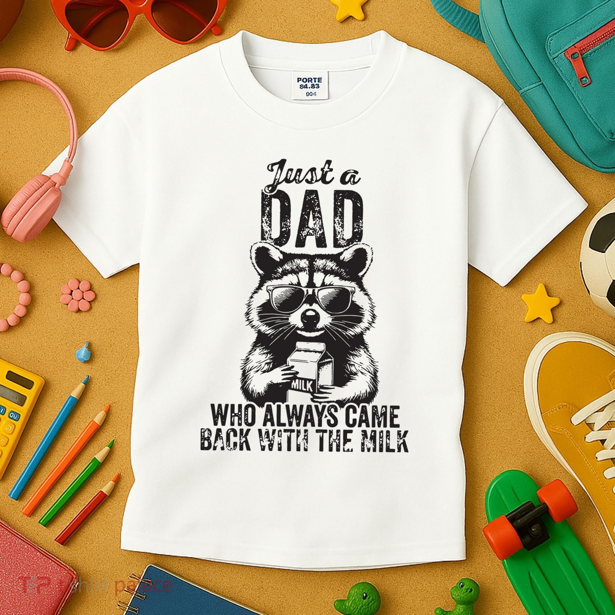 Just A Dad Who Always Came Back With The Milk Kids T-Shirt