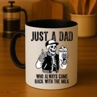 Just A Dad Who Always Came Back With The Milk Skeleton  Coffee Mug thumb 4