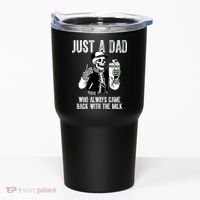 Just A Dad Who Always Came Back With The Milk Skeleton  Tumbler thumb 0