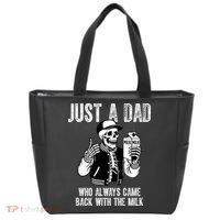 Just A Dad Who Always Came Back With The Milk Skeleton  Tote Bag thumb 0