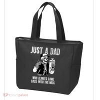 Just A Dad Who Always Came Back With The Milk Skeleton  Tote Bag thumb 3