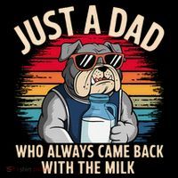 Just A Dad Who Always Came Back With The Milk Bulldog Father Coffee Mug thumb 5