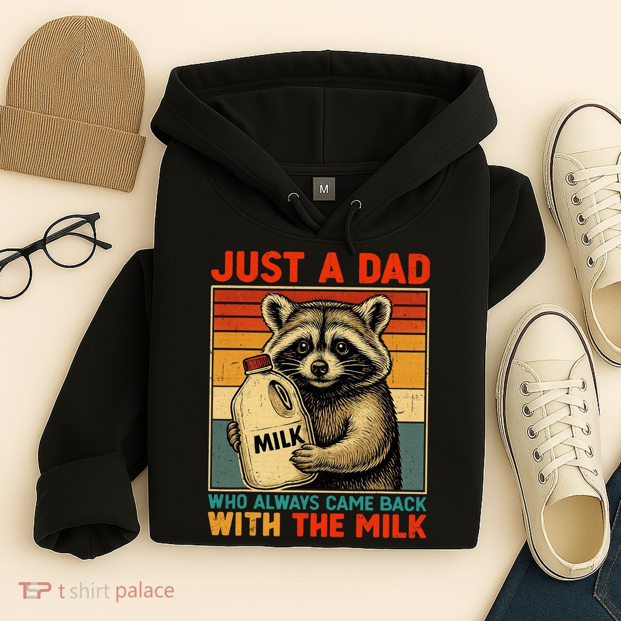 Just A Dad Who Always Came Back With The Milk - Fathers Day  Hoodie