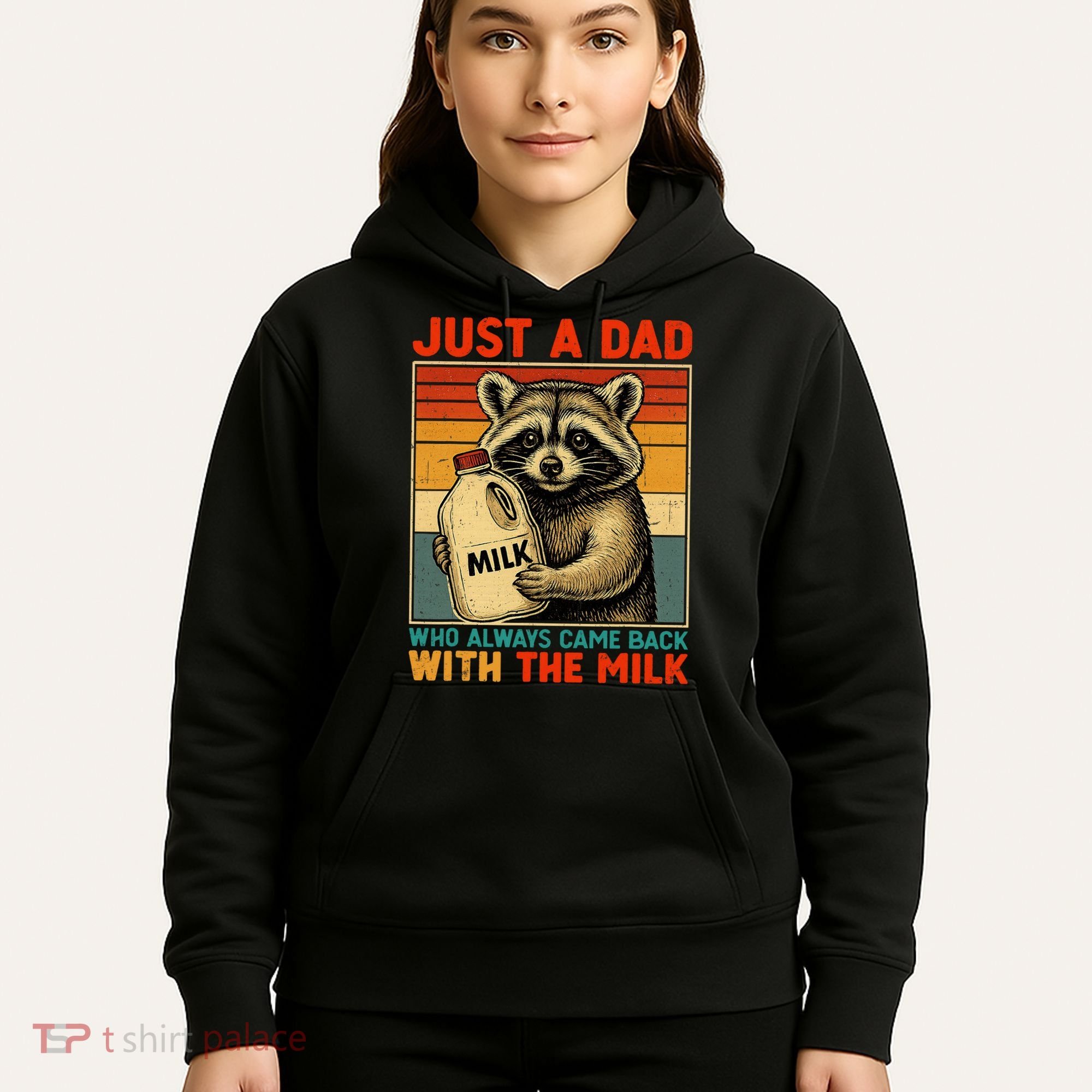 Just A Dad Who Always Came Back With The Milk - Fathers Day  Hoodie