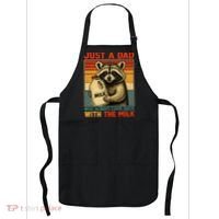 Just A Dad Who Always Came Back With The Milk - Fathers Day  Apron thumb 0