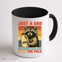Just A Dad Who Always Came Back With The Milk - Fathers Day  Coffee Mug thumb 1