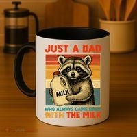 Just A Dad Who Always Came Back With The Milk - Fathers Day  Coffee Mug thumb 4