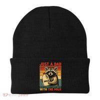 Just A Dad Who Always Came Back With The Milk - Fathers Day  Beanie thumb 0