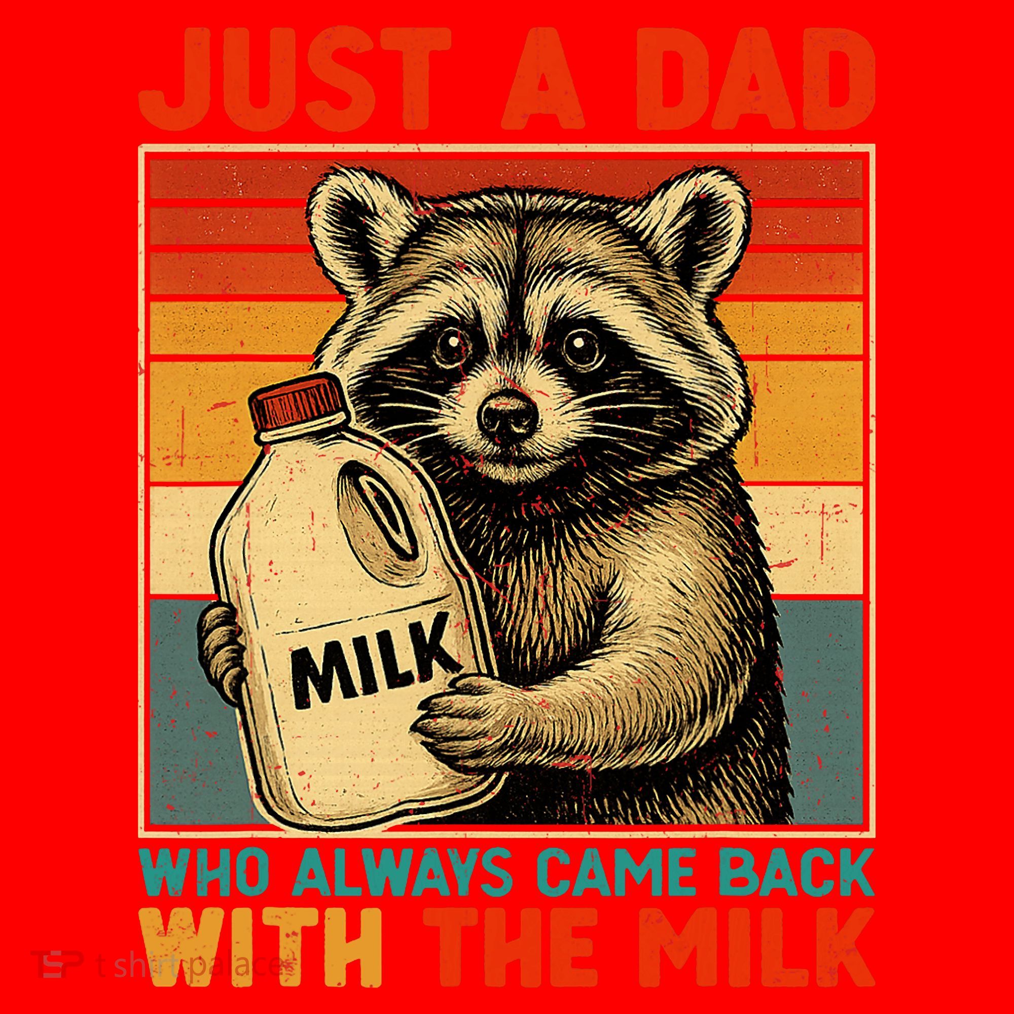 Just A Dad Who Always Came Back With The Milk - Fathers Day  Santa Hat