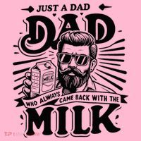 Just A Dad Who Always Came Back With The Milk Funny Father Coaster thumb 2