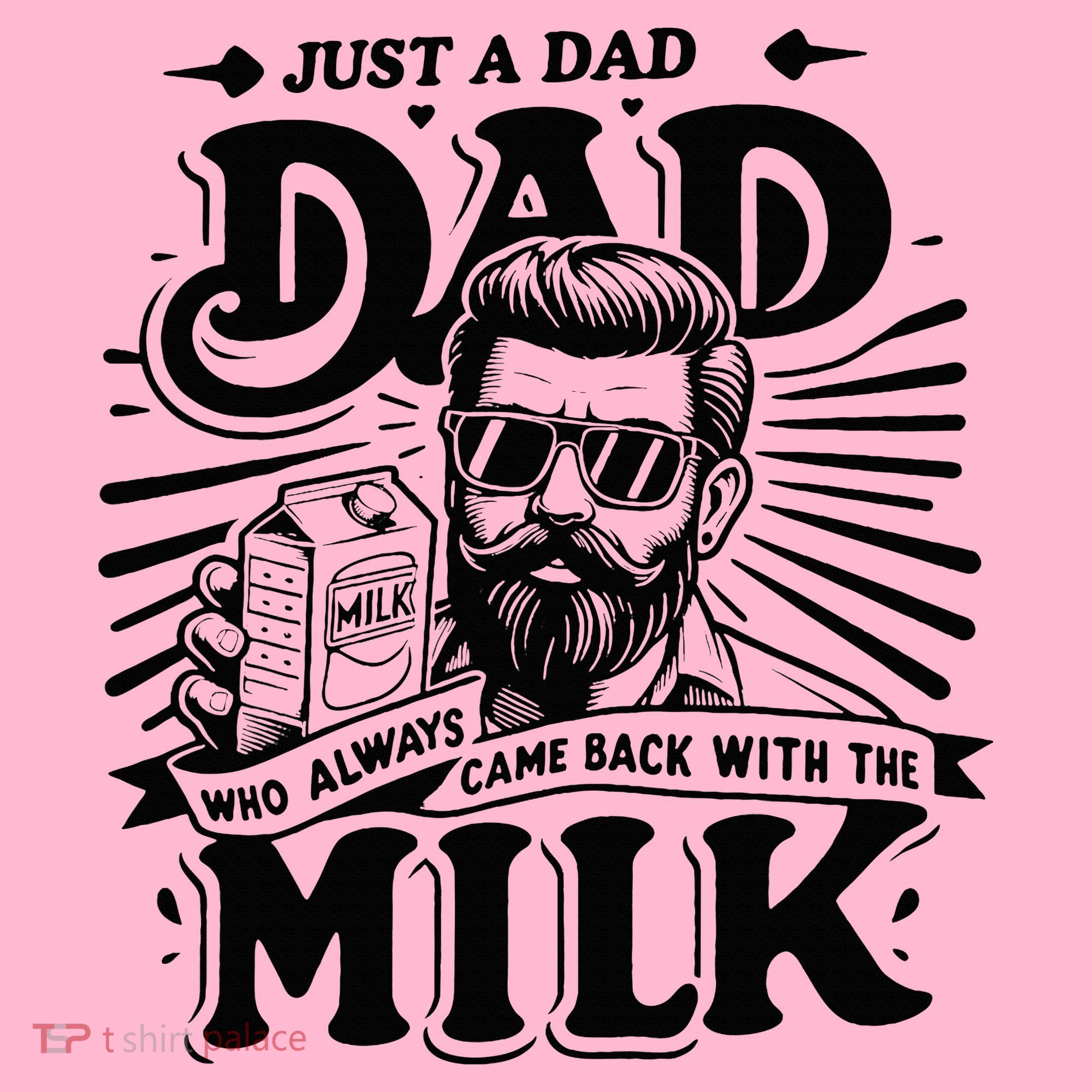 Just A Dad Who Always Came Back With The Milk Funny Father Coaster