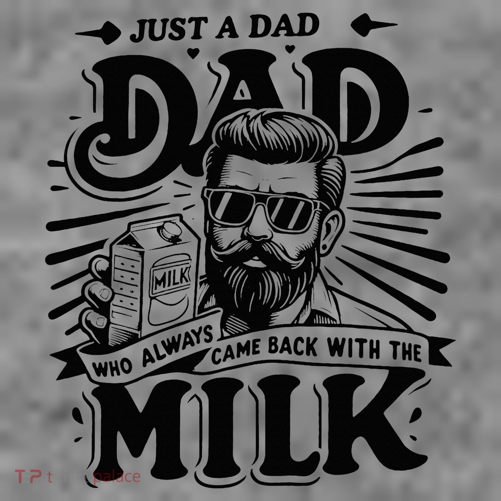 Just A Dad Who Always Came Back With The Milk Funny Father Toddler Hoodie