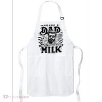 Just A Dad Who Always Came Back With The Milk Funny Father Apron thumb 0