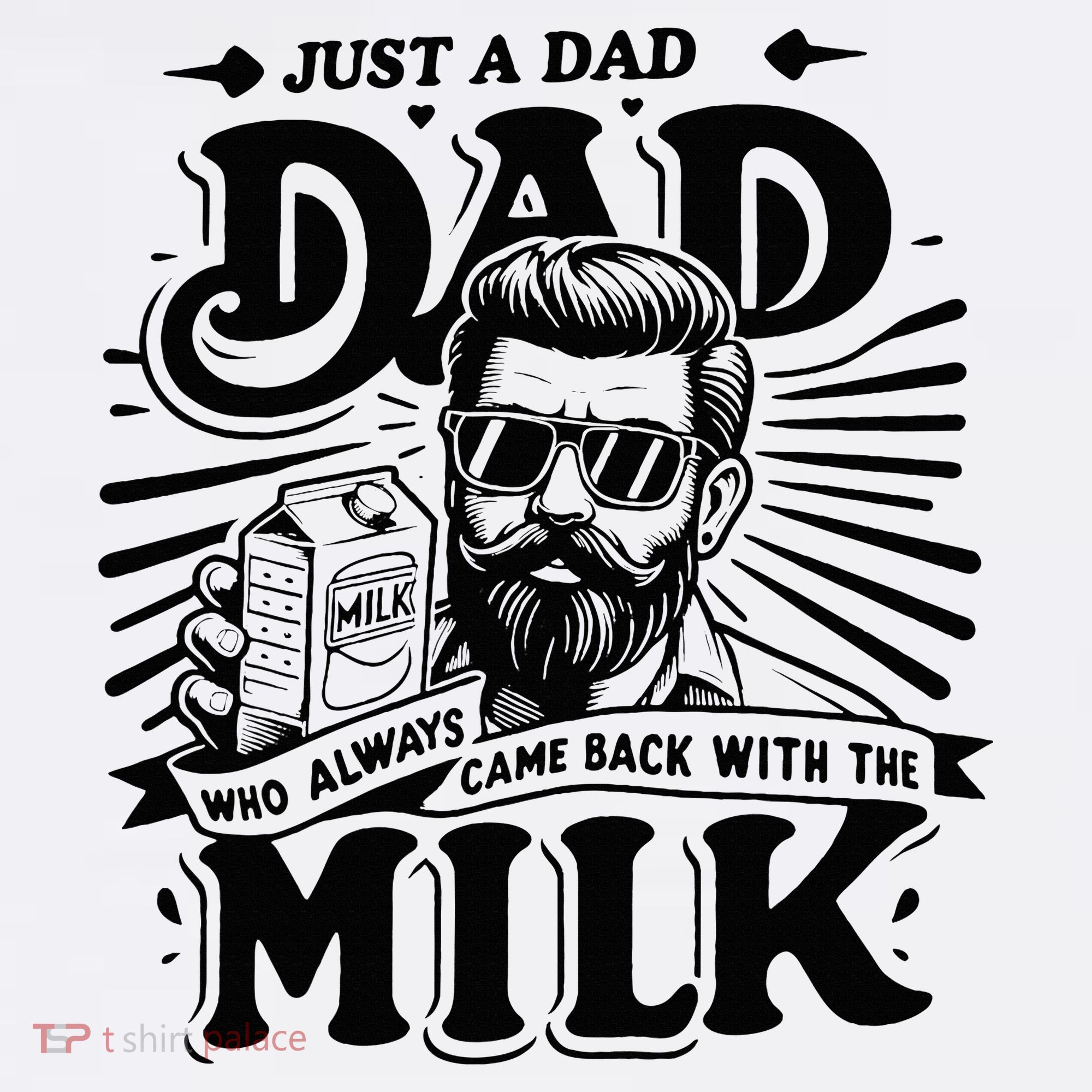 Just A Dad Who Always Came Back With The Milk Funny Father Women's Tank Top