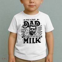 Just A Dad Who Always Came Back With The Milk Funny Father Toddler T-Shirt thumb 2
