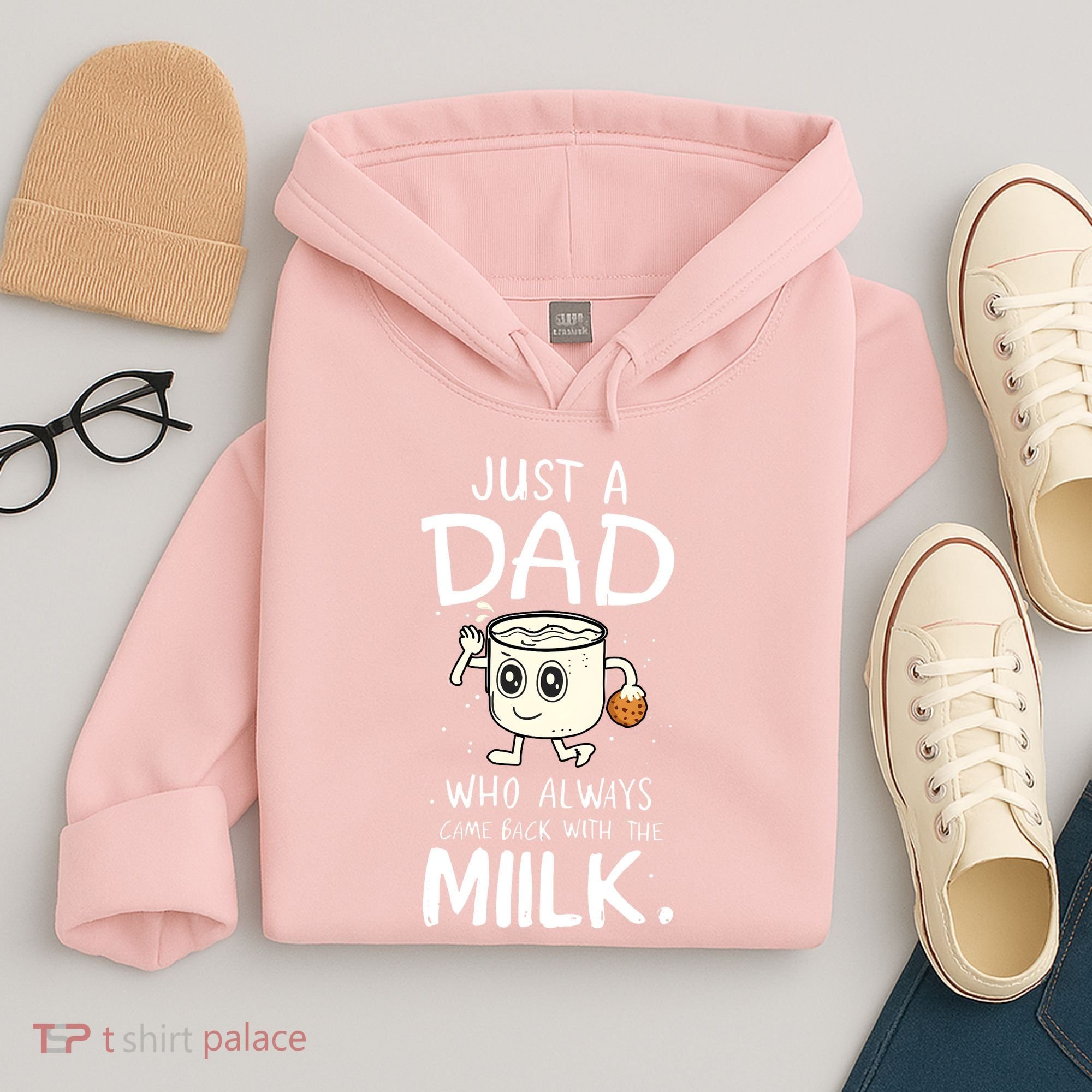 Just A Dad Who Always Came Back With The Milk Hoodie