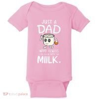 Just A Dad Who Always Came Back With The Milk Baby Bodysuit thumb 0