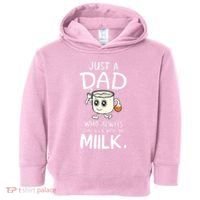 Just A Dad Who Always Came Back With The Milk Toddler Hoodie thumb 0