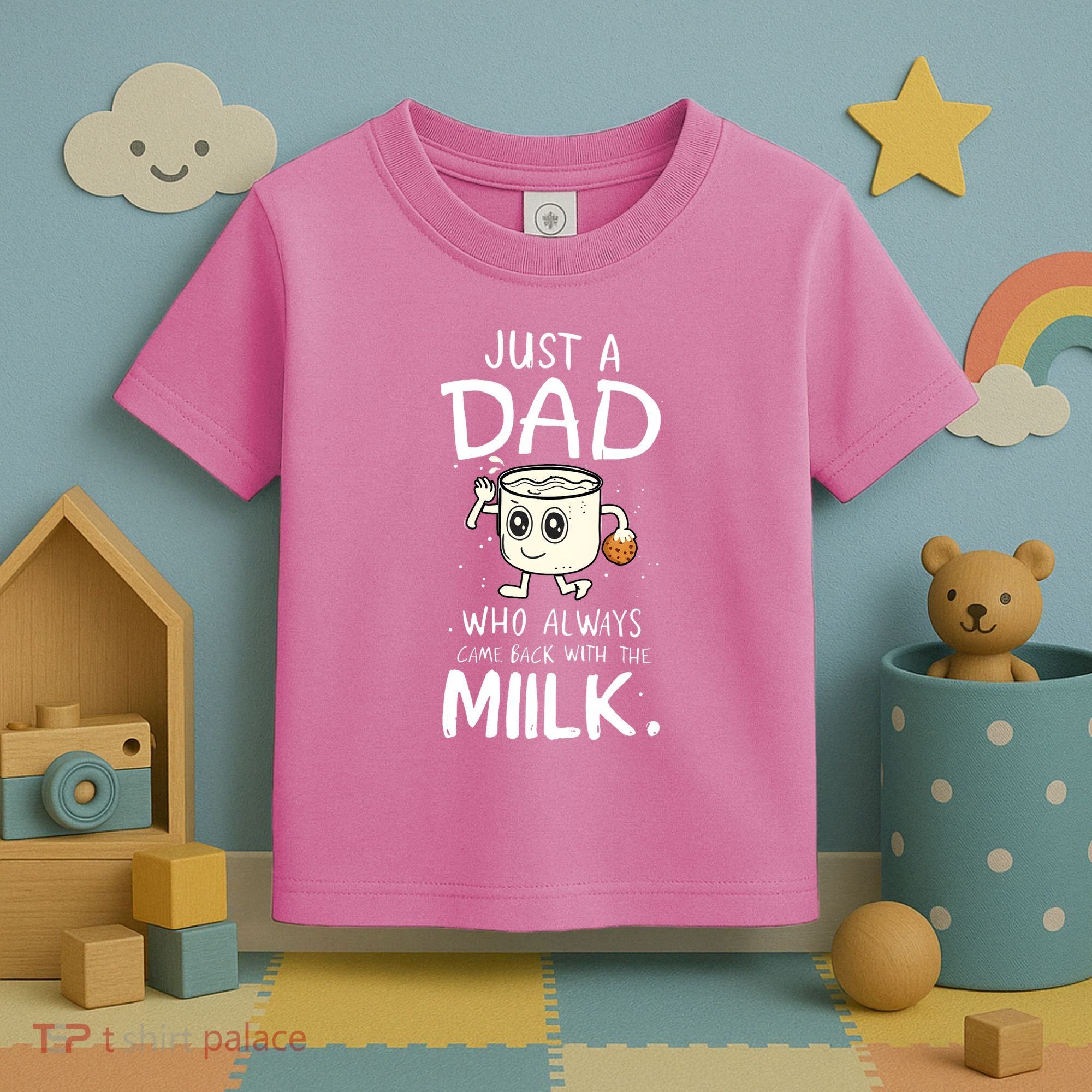 Just A Dad Who Always Came Back With The Milk Toddler T-Shirt