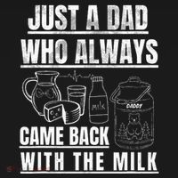 Just A Dad Who Always Came Back With The Milk Women's Hoodie thumb 2